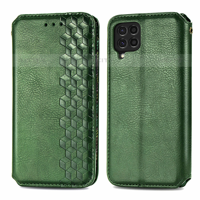 Funda de Cuero Cartera con Soporte Carcasa S01D para Samsung Galaxy M62 4G Verde