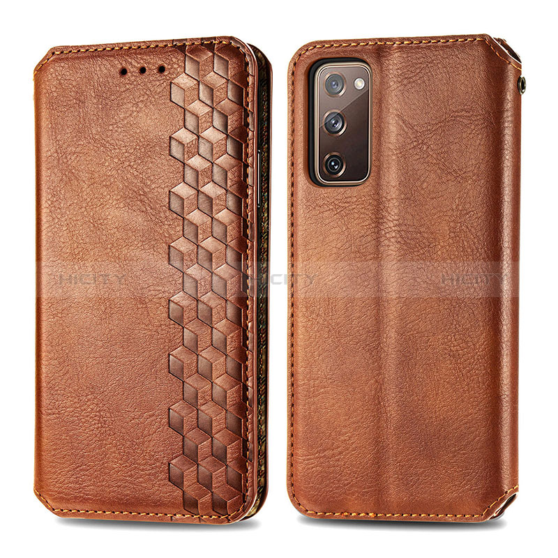 Funda de Cuero Cartera con Soporte Carcasa S01D para Samsung Galaxy S20 FE 5G