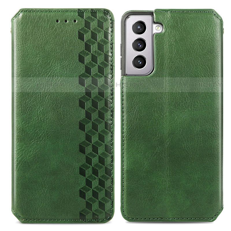 Funda de Cuero Cartera con Soporte Carcasa S01D para Samsung Galaxy S23 5G Verde