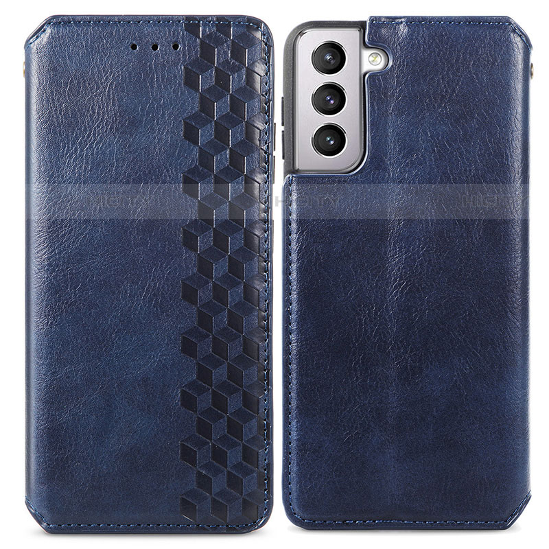 Funda de Cuero Cartera con Soporte Carcasa S01D para Samsung Galaxy S23 Plus 5G Azul