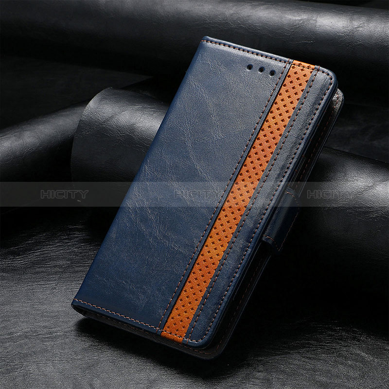 Funda de Cuero Cartera con Soporte Carcasa S01D para Samsung Galaxy XCover 6 Pro 5G Azul