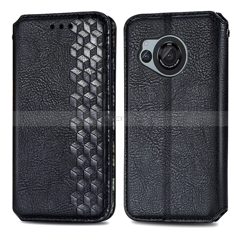 Funda de Cuero Cartera con Soporte Carcasa S01D para Sharp Aquos R8s