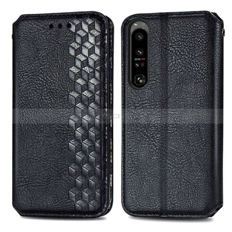 Funda de Cuero Cartera con Soporte Carcasa S01D para Sony Xperia 1 IV