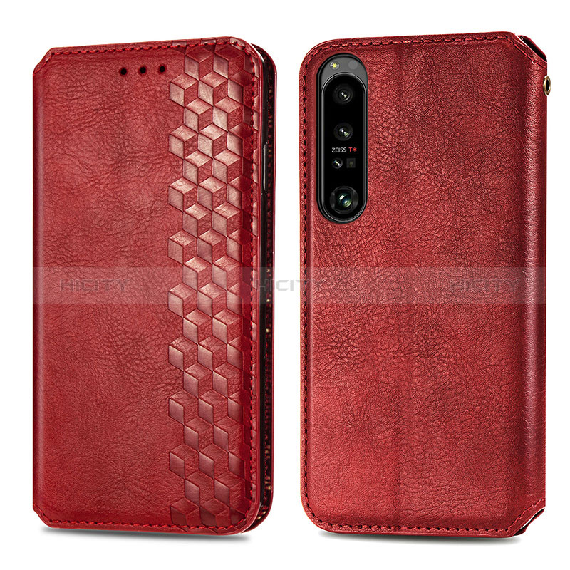 Funda de Cuero Cartera con Soporte Carcasa S01D para Sony Xperia 1 IV SO-51C