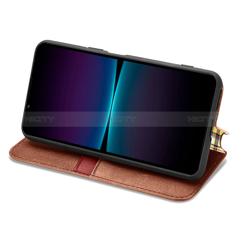 Funda de Cuero Cartera con Soporte Carcasa S01D para Sony Xperia 1 IV SO-51C