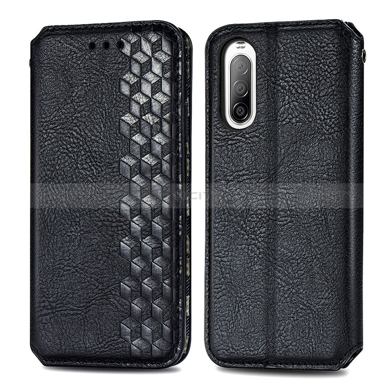 Funda de Cuero Cartera con Soporte Carcasa S01D para Sony Xperia 10 II