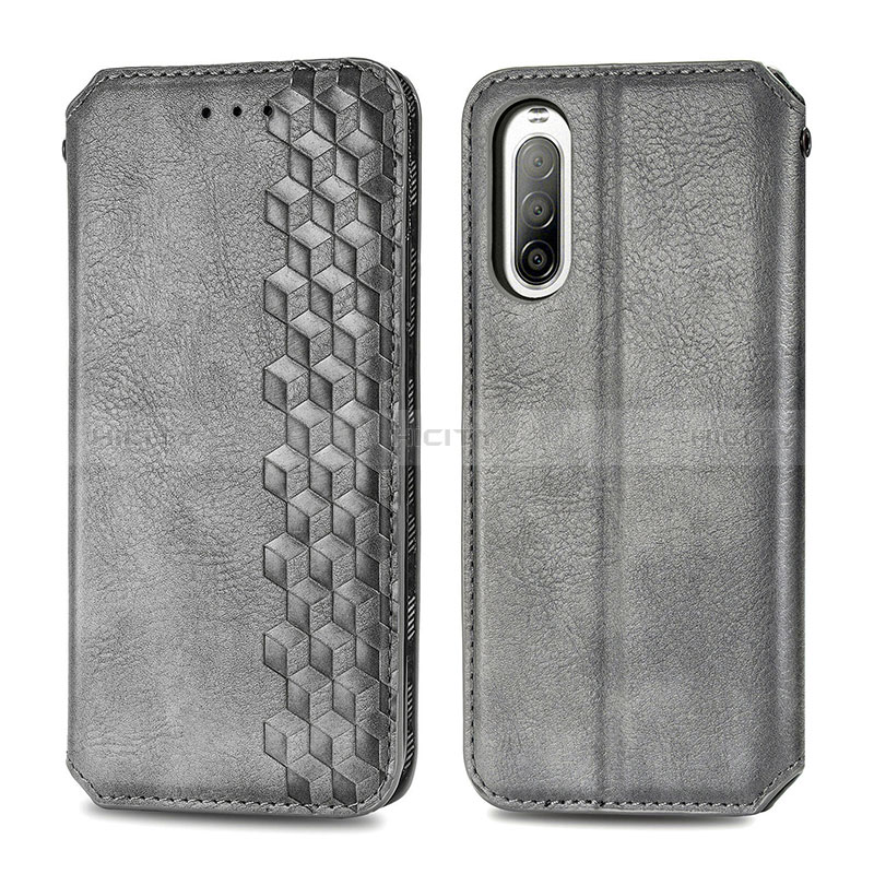 Funda de Cuero Cartera con Soporte Carcasa S01D para Sony Xperia 10 II