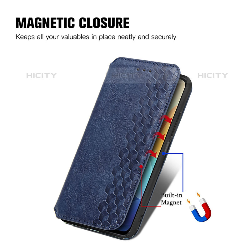 Funda de Cuero Cartera con Soporte Carcasa S01D para Vivo iQOO Z6 Lite 5G