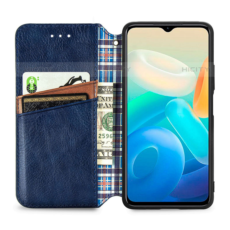 Funda de Cuero Cartera con Soporte Carcasa S01D para Vivo iQOO Z6 Lite 5G