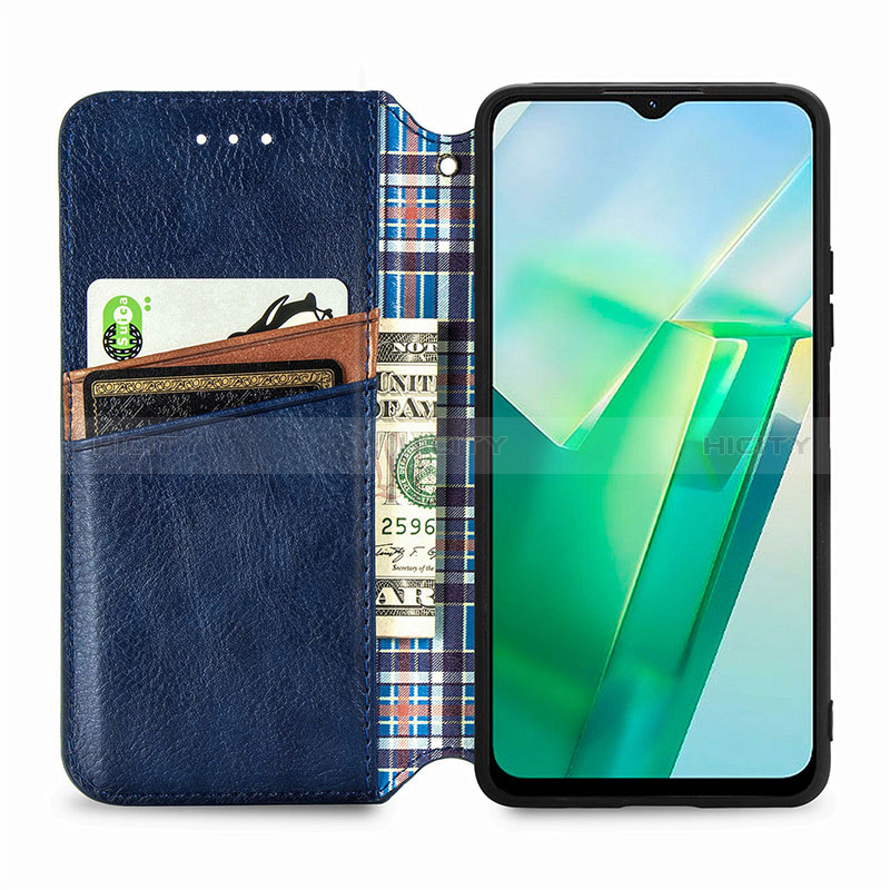 Funda de Cuero Cartera con Soporte Carcasa S01D para Vivo T2x 5G