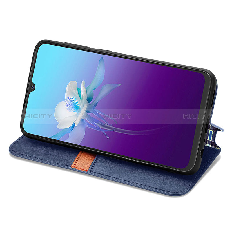 Funda de Cuero Cartera con Soporte Carcasa S01D para Vivo V20