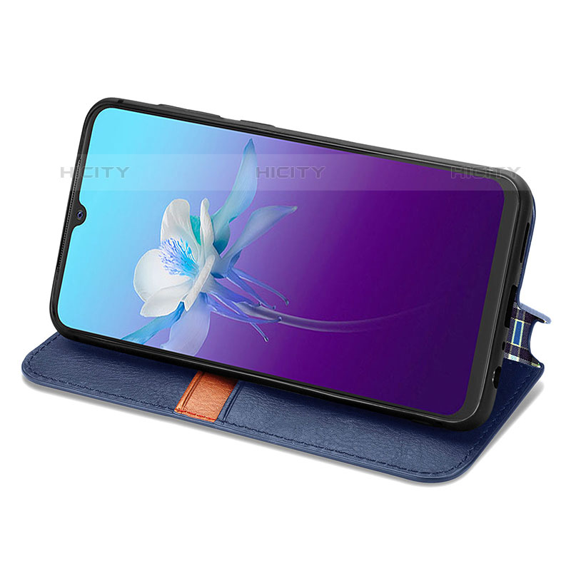 Funda de Cuero Cartera con Soporte Carcasa S01D para Vivo V20 (2021)