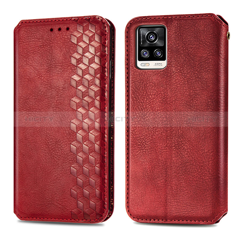 Funda de Cuero Cartera con Soporte Carcasa S01D para Vivo V20