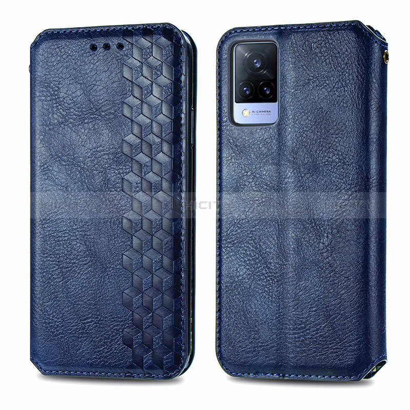 Funda de Cuero Cartera con Soporte Carcasa S01D para Vivo V21 5G