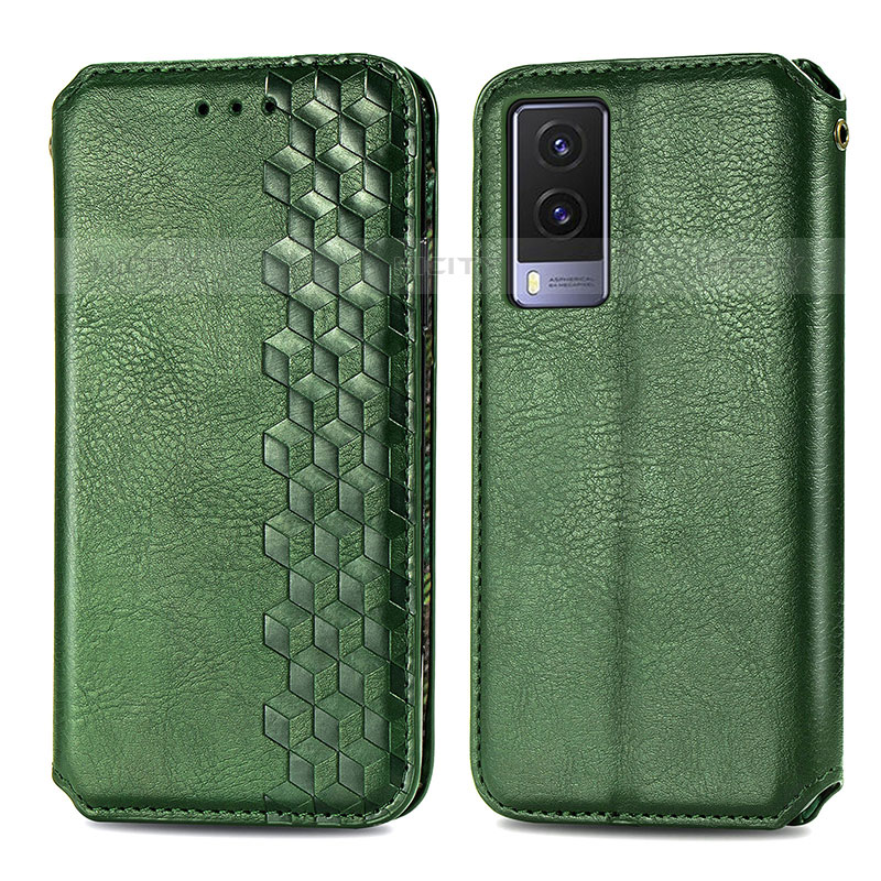 Funda de Cuero Cartera con Soporte Carcasa S01D para Vivo V21e 5G