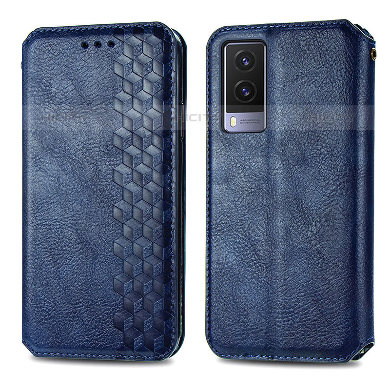 Funda de Cuero Cartera con Soporte Carcasa S01D para Vivo V21e 5G