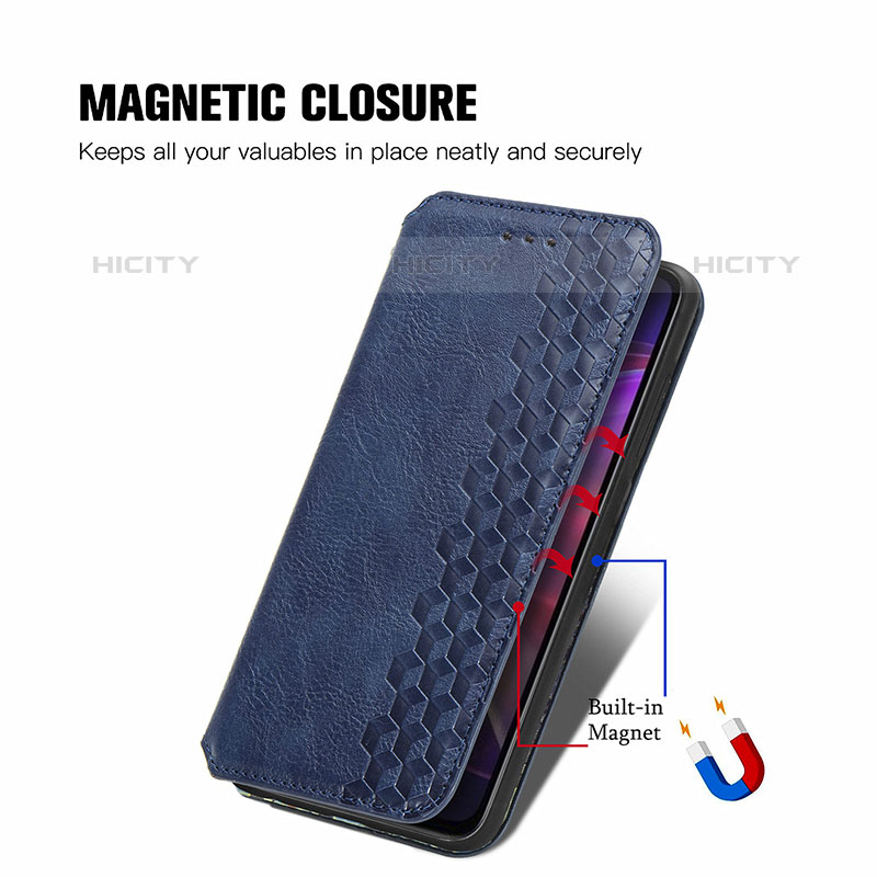 Funda de Cuero Cartera con Soporte Carcasa S01D para Vivo V21s 5G