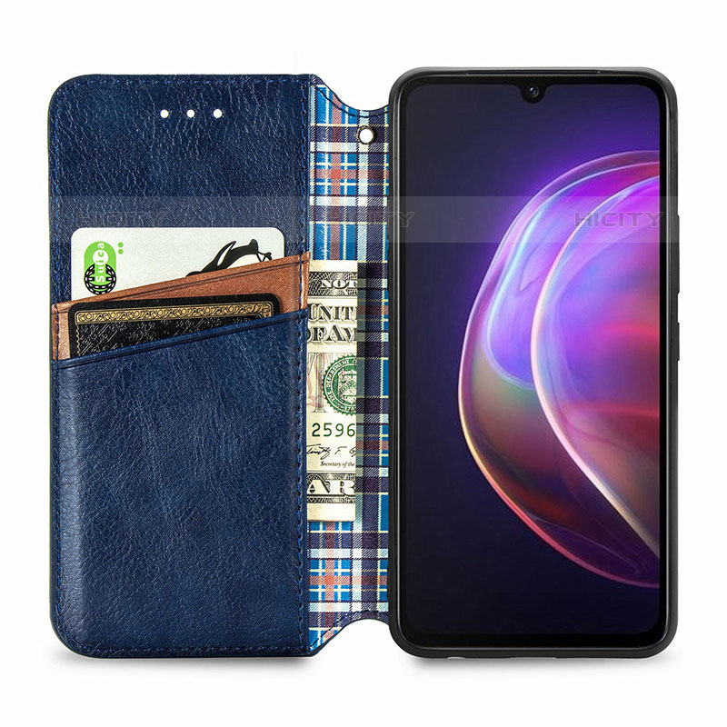 Funda de Cuero Cartera con Soporte Carcasa S01D para Vivo V21s 5G