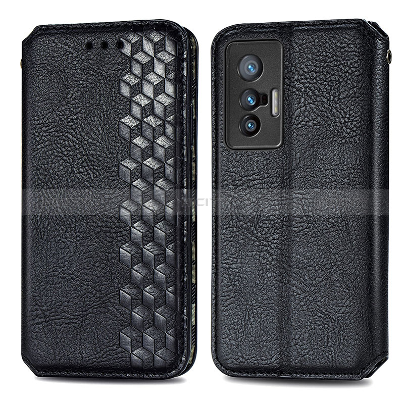 Funda de Cuero Cartera con Soporte Carcasa S01D para Vivo X70t