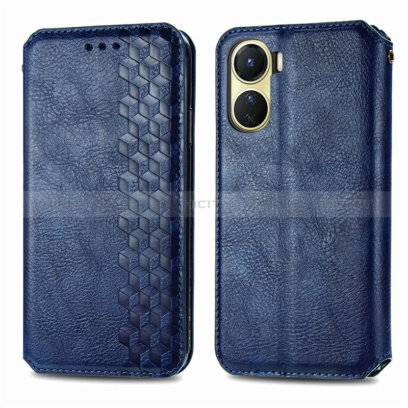 Funda de Cuero Cartera con Soporte Carcasa S01D para Vivo Y02S