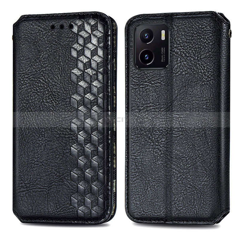 Funda de Cuero Cartera con Soporte Carcasa S01D para Vivo Y10 t1