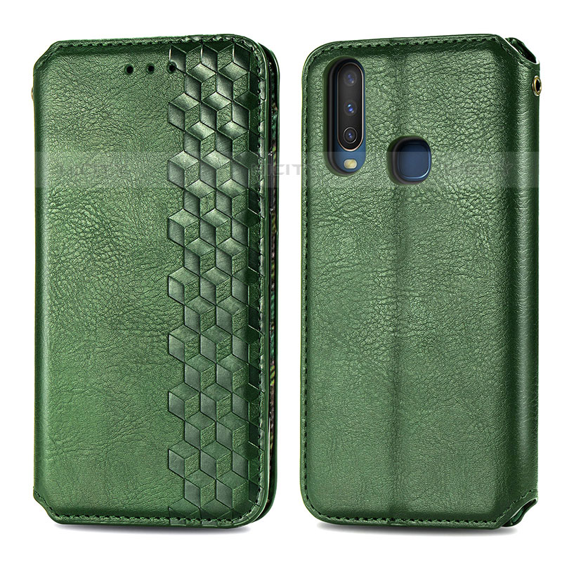 Funda de Cuero Cartera con Soporte Carcasa S01D para Vivo Y11