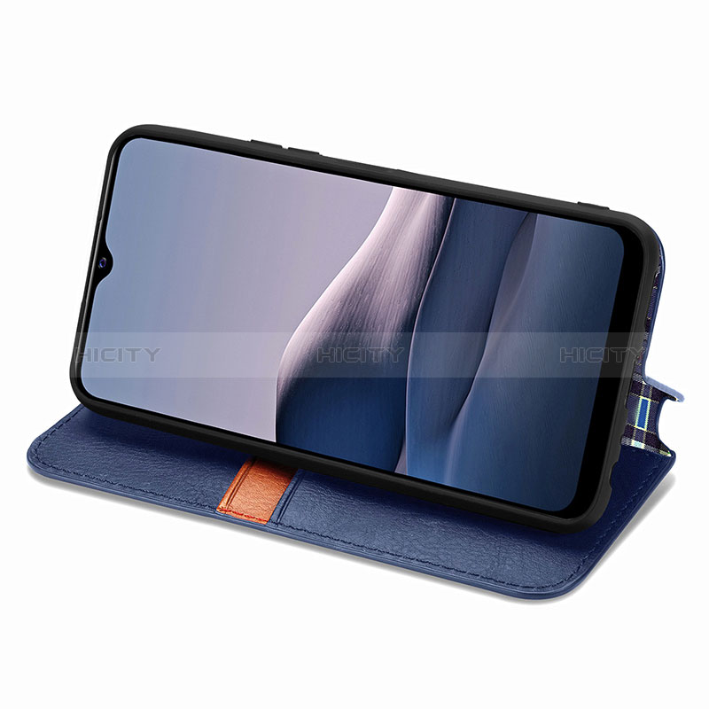 Funda de Cuero Cartera con Soporte Carcasa S01D para Vivo Y12A