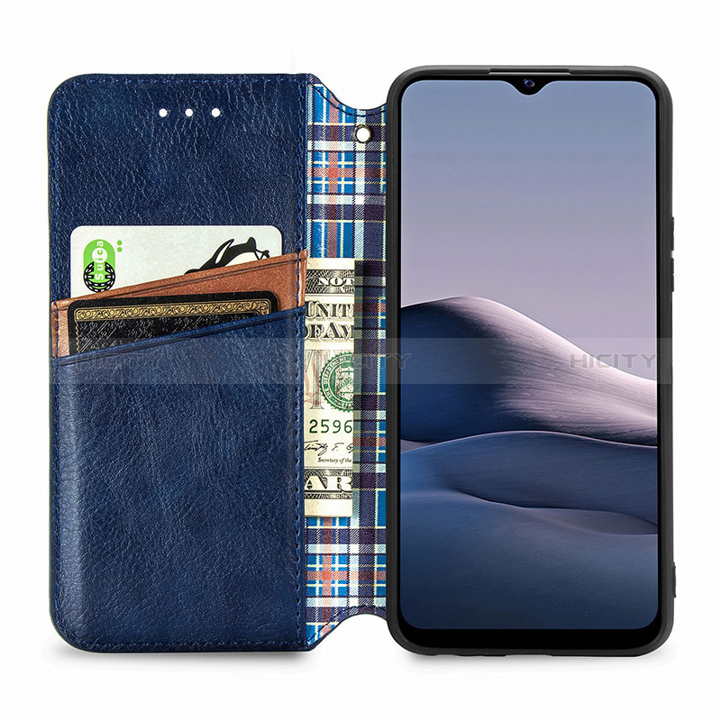 Funda de Cuero Cartera con Soporte Carcasa S01D para Vivo Y12A