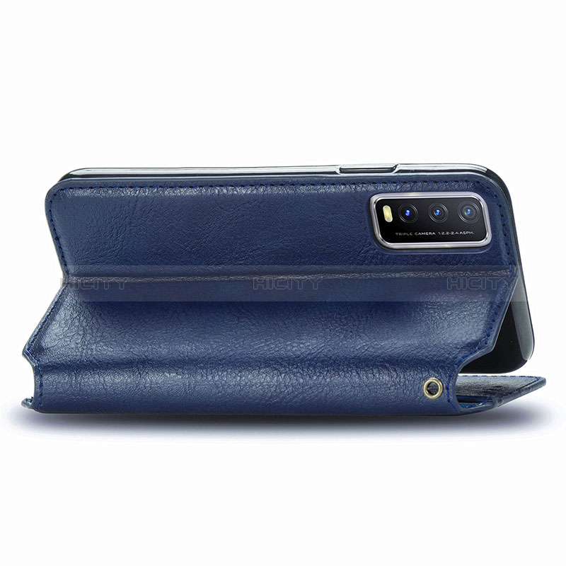 Funda de Cuero Cartera con Soporte Carcasa S01D para Vivo Y12G