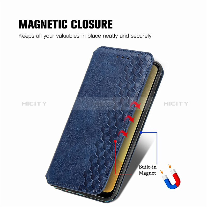 Funda de Cuero Cartera con Soporte Carcasa S01D para Vivo Y16