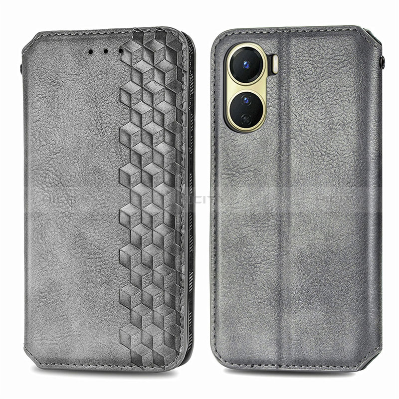 Funda de Cuero Cartera con Soporte Carcasa S01D para Vivo Y16