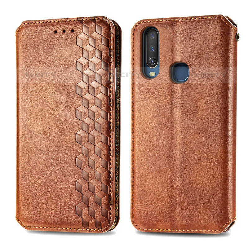 Funda de Cuero Cartera con Soporte Carcasa S01D para Vivo Y17