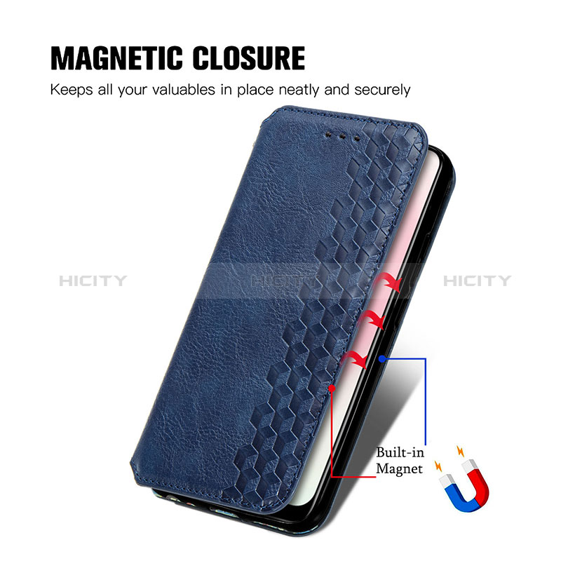 Funda de Cuero Cartera con Soporte Carcasa S01D para Vivo Y3s