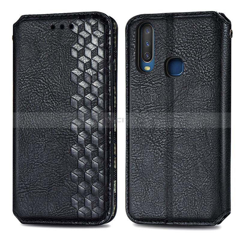 Funda de Cuero Cartera con Soporte Carcasa S01D para Vivo Y3s