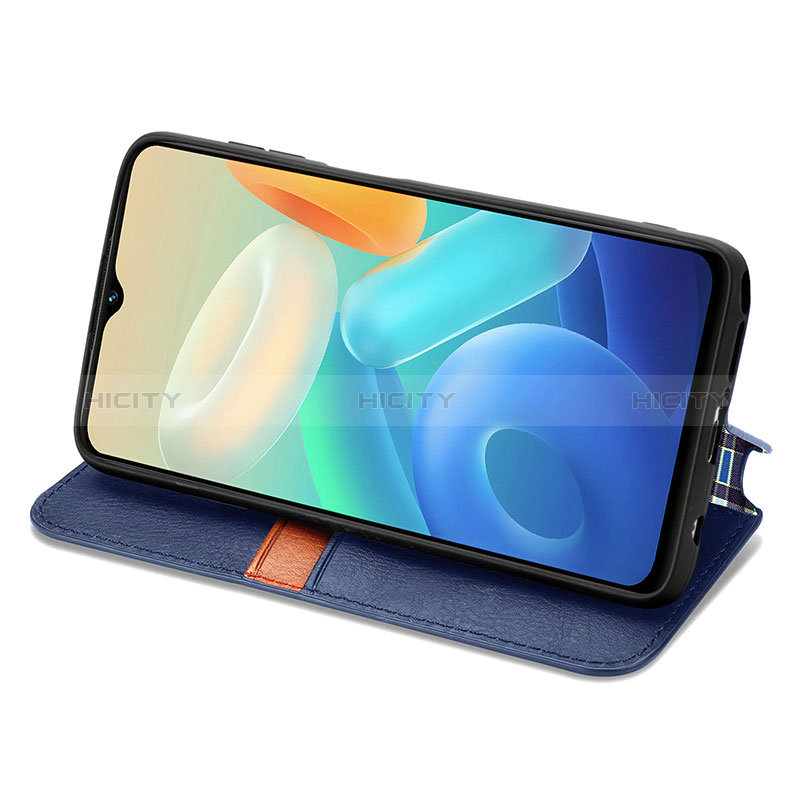 Funda de Cuero Cartera con Soporte Carcasa S01D para Vivo Y52t 5G