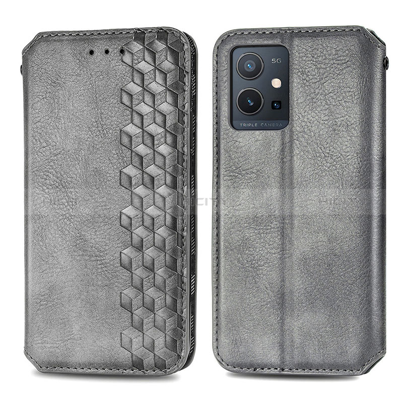 Funda de Cuero Cartera con Soporte Carcasa S01D para Vivo Y52t 5G