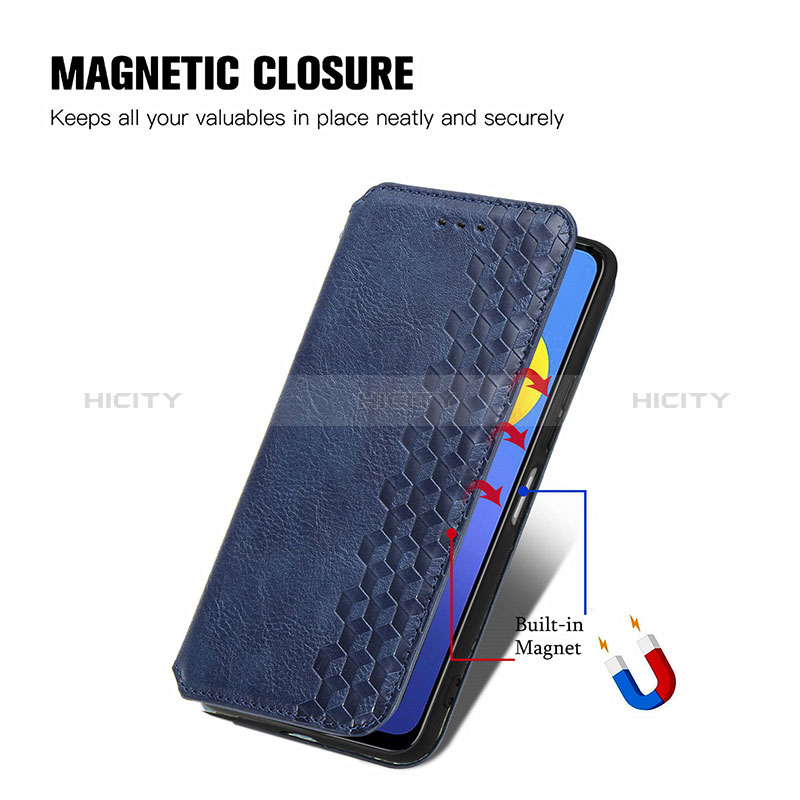 Funda de Cuero Cartera con Soporte Carcasa S01D para Vivo Y72 5G