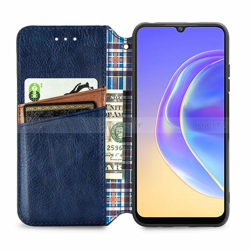 Funda de Cuero Cartera con Soporte Carcasa S01D para Vivo Y73 (2021)