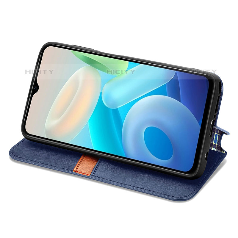 Funda de Cuero Cartera con Soporte Carcasa S01D para Vivo Y74s 5G