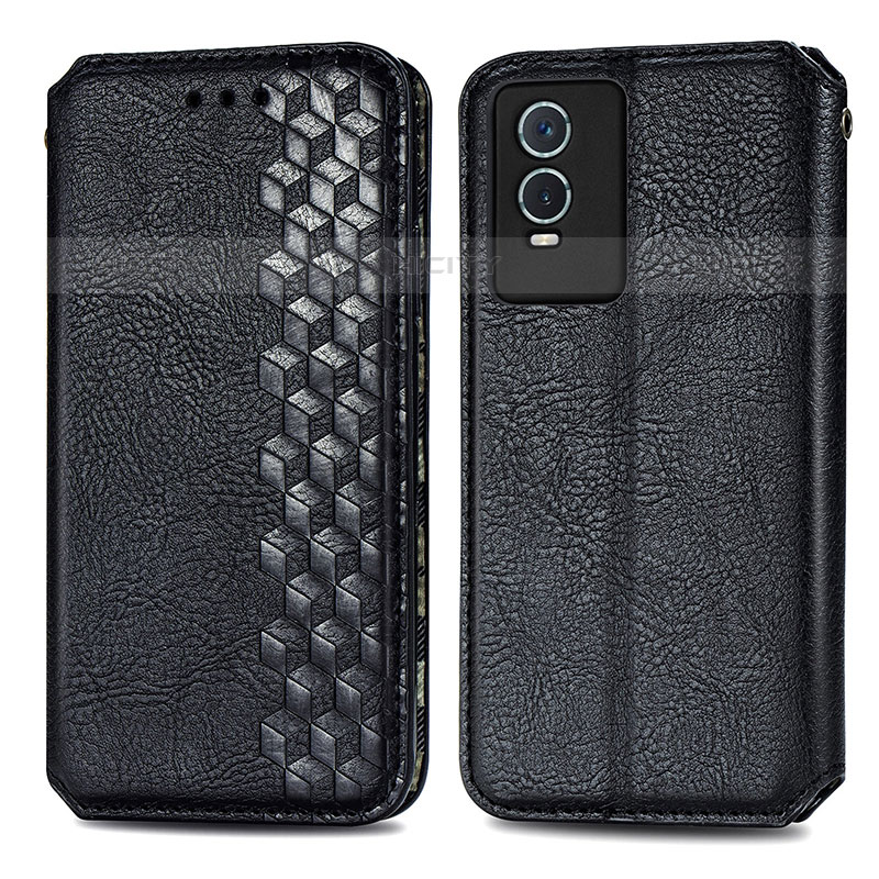 Funda de Cuero Cartera con Soporte Carcasa S01D para Vivo Y74s 5G