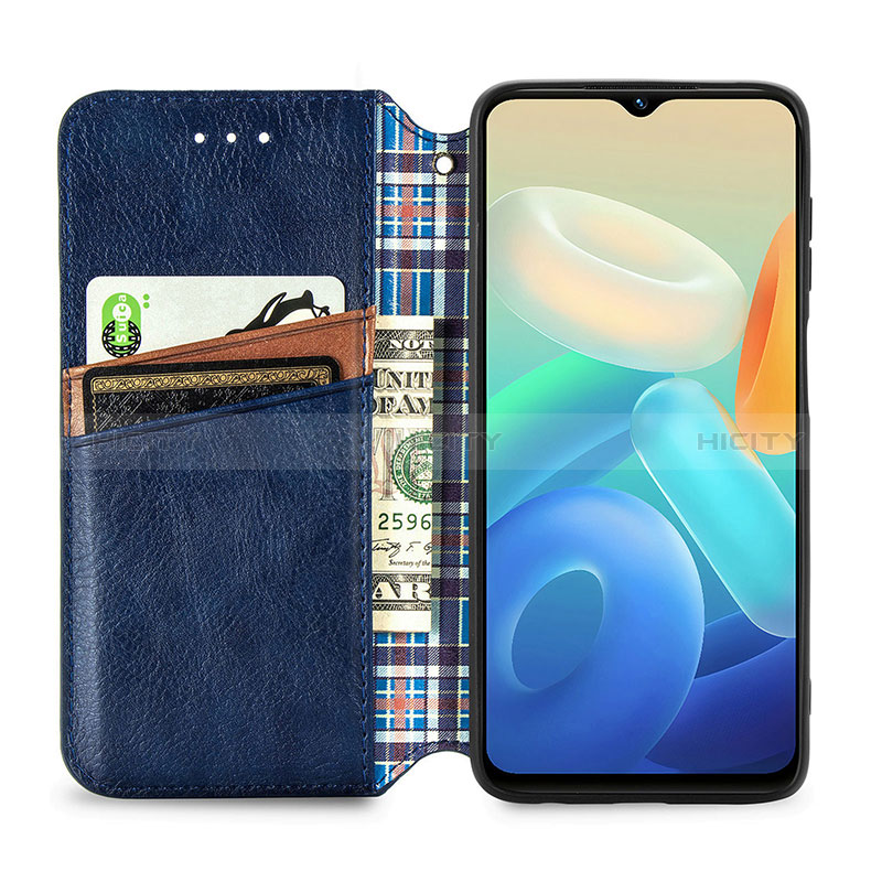 Funda de Cuero Cartera con Soporte Carcasa S01D para Vivo Y75 5G