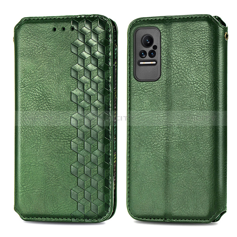 Funda de Cuero Cartera con Soporte Carcasa S01D para Xiaomi Civi 1S 5G Verde