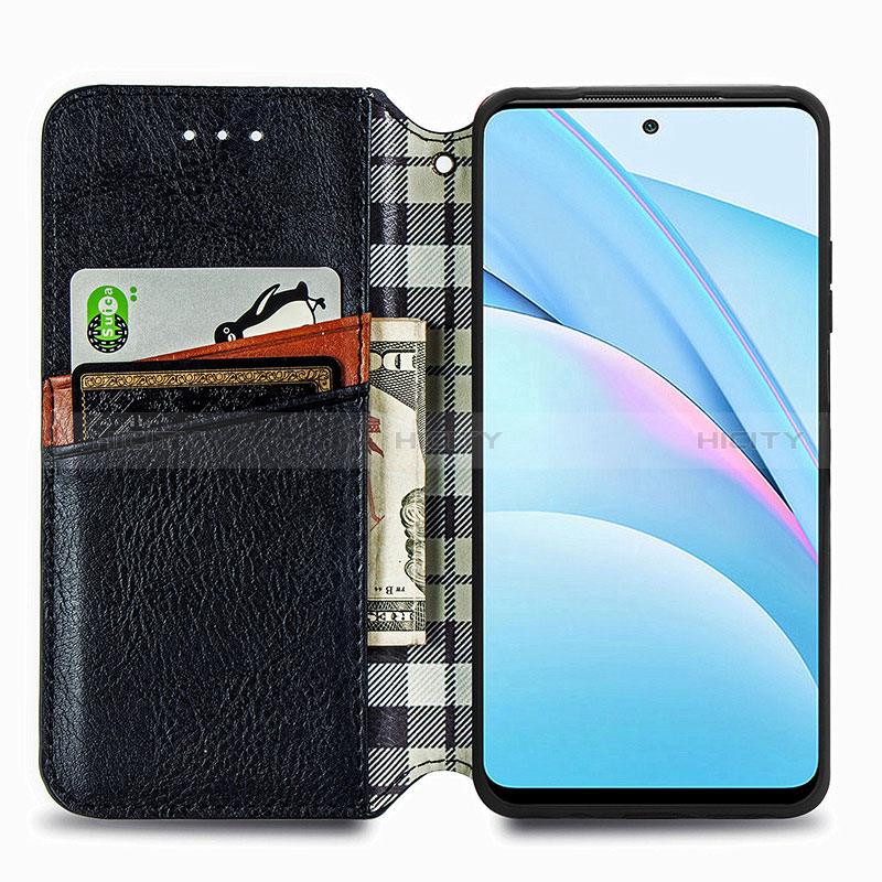 Funda de Cuero Cartera con Soporte Carcasa S01D para Xiaomi Mi 10i 5G