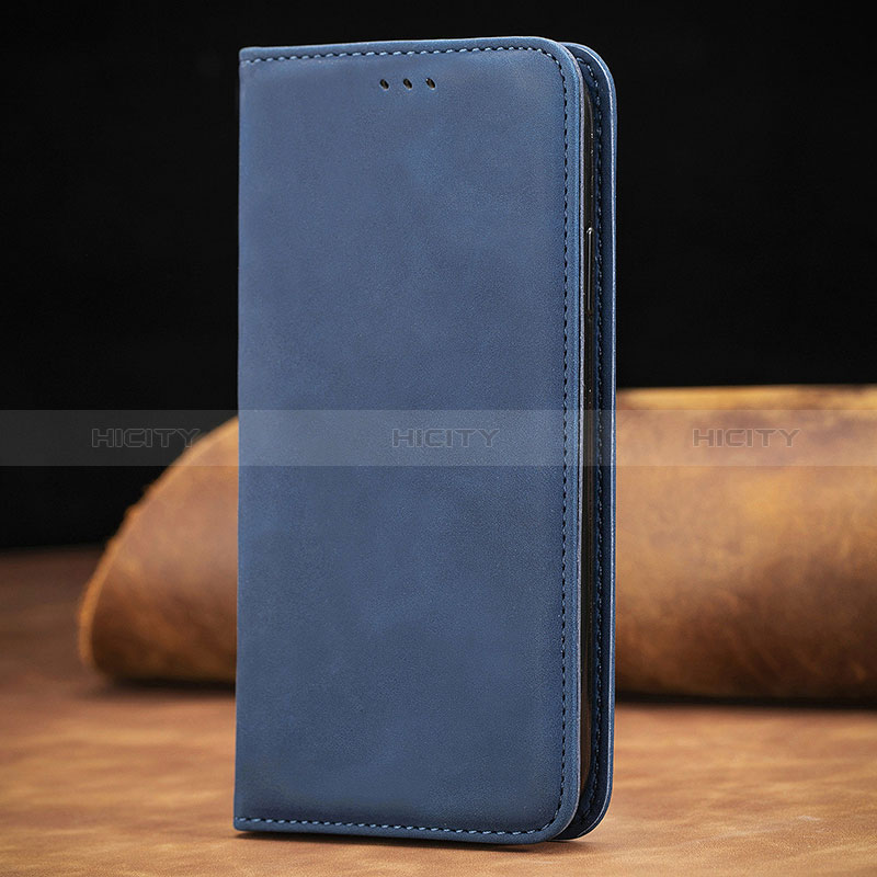 Funda de Cuero Cartera con Soporte Carcasa S01D para Xiaomi Mi 10T 5G Azul