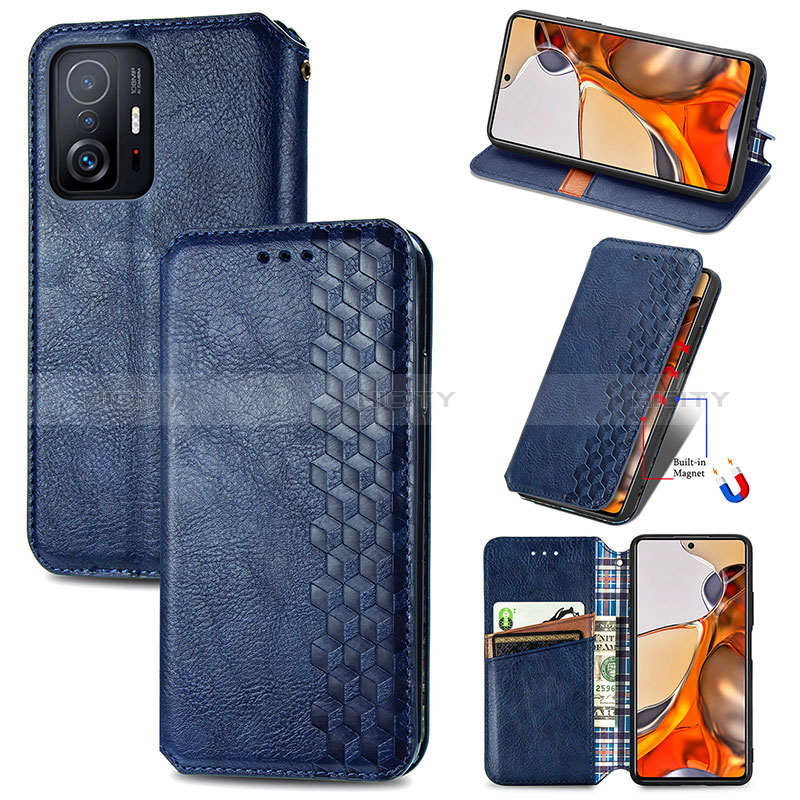 Funda de Cuero Cartera con Soporte Carcasa S01D para Xiaomi Mi 11T Pro 5G