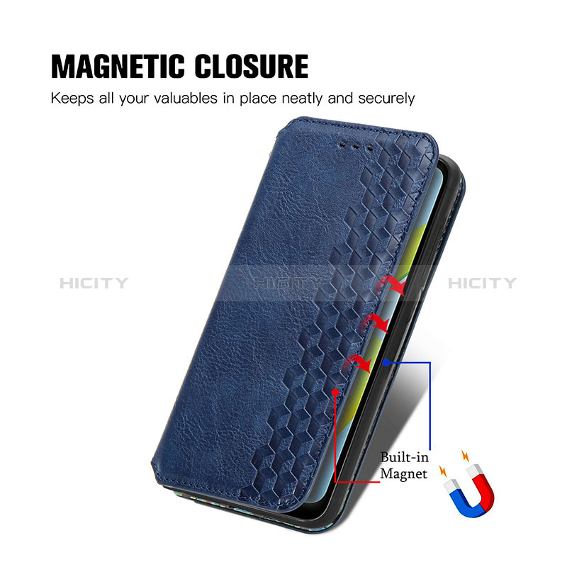 Funda de Cuero Cartera con Soporte Carcasa S01D para Xiaomi Poco C50