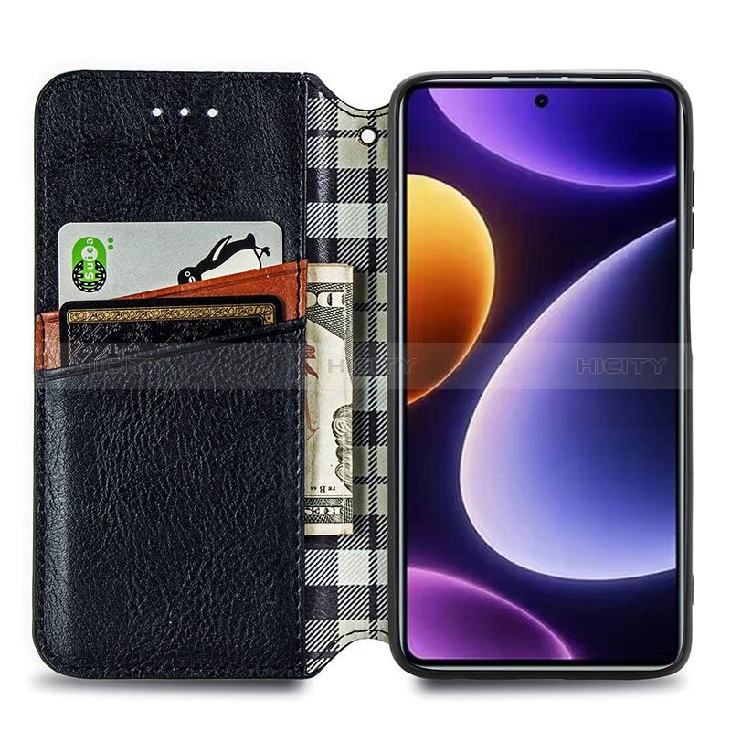 Funda de Cuero Cartera con Soporte Carcasa S01D para Xiaomi Poco F5 5G