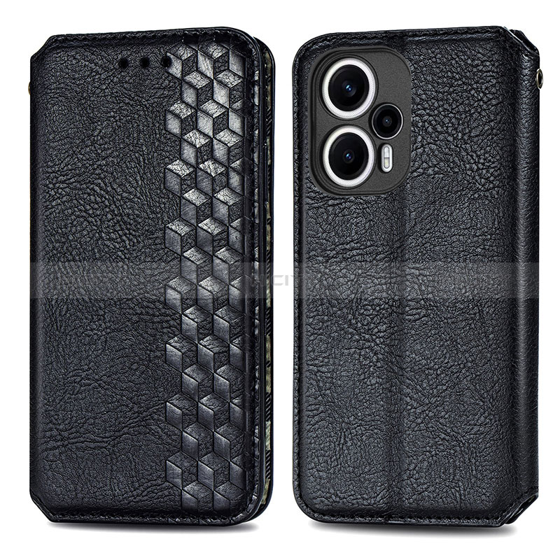 Funda de Cuero Cartera con Soporte Carcasa S01D para Xiaomi Poco F5 5G