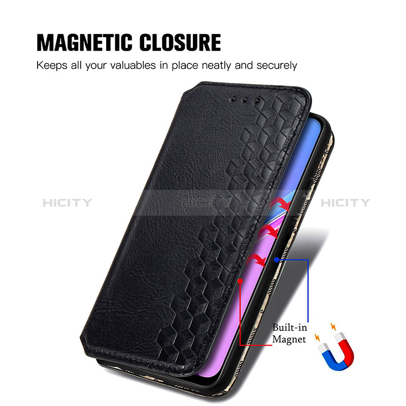 Funda de Cuero Cartera con Soporte Carcasa S01D para Xiaomi Poco M2