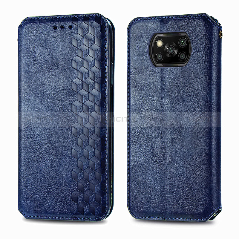 Funda de Cuero Cartera con Soporte Carcasa BY1 para Xiaomi Poco